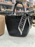 Litchi Embossed Shoulder Tote Bag with Inner Pouch